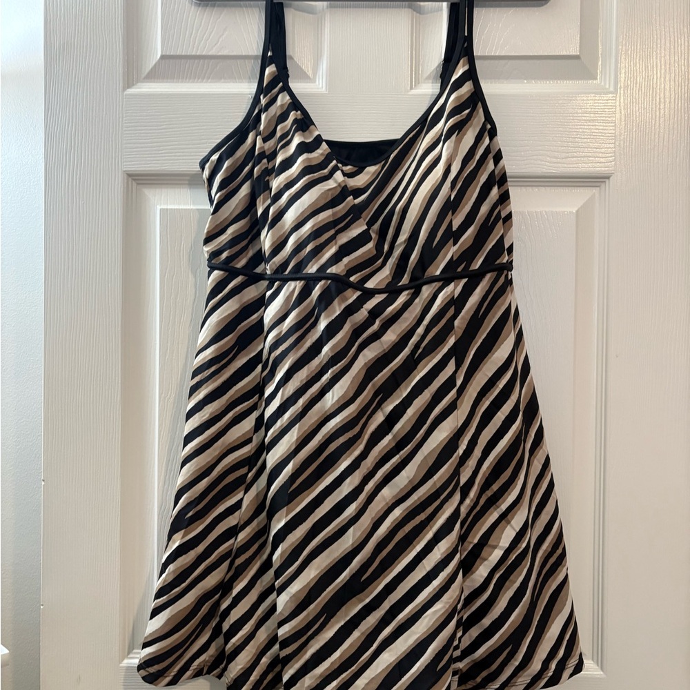 Alfani Black Sleeveless Swimsuit